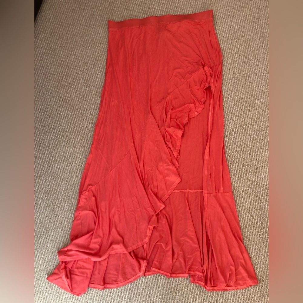 Go Couture Ruffle Side High-Low Skirt Sz M